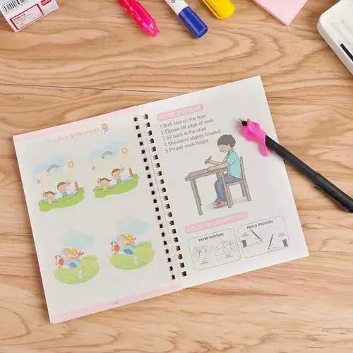 Reusable Magic Calligraphy Book (set of 4)