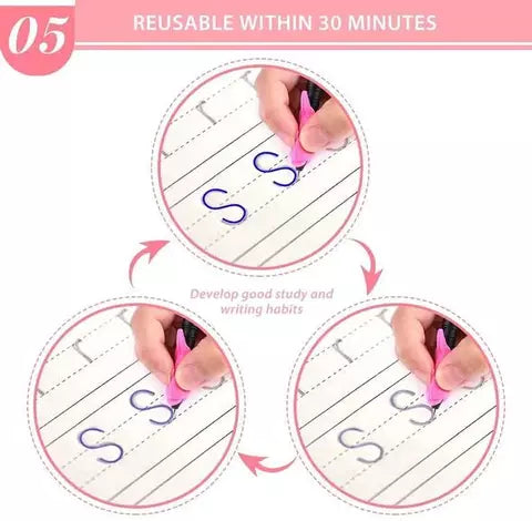 Reusable Magic Calligraphy Book (set of 4)