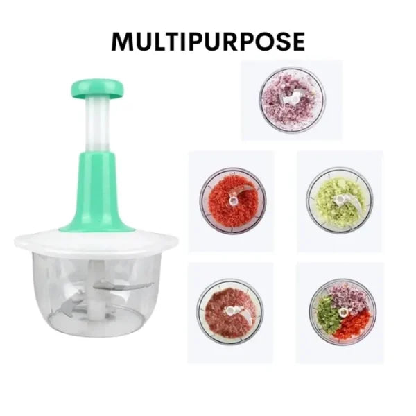 Hand Push Chopper  2 Liter Multifunctional Mixer