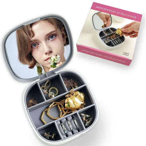 Necklace Organizer | Jewellery Box with Mirror Jewelry Organizer