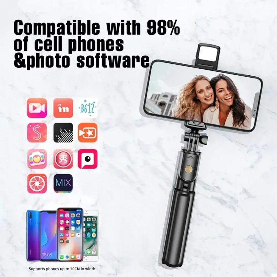 Bluetooth Selfie Stick Tripod with Remote Control