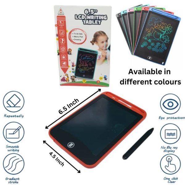 Magic Water Book + 6.5-Inch Multi-Color LCD Electronic Writing Tablet