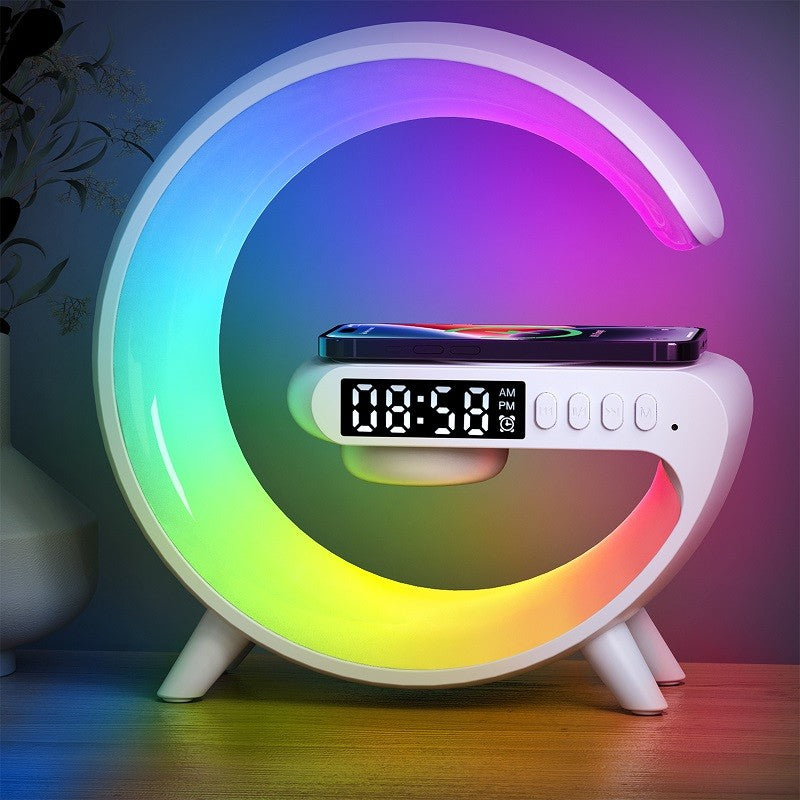 G63 Bluetooth Speaker Atmosphere Light Wireless Charger Wake-Up